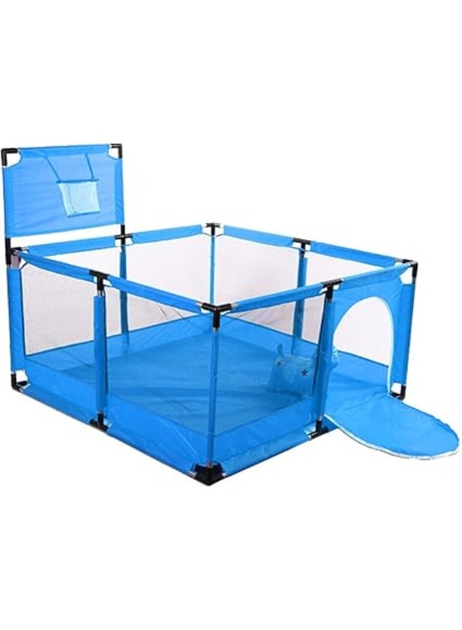 Parque plegable para bebés, centro de actividades plegable para niños, patio, interior y exterior, para juegos de valla de bebé, sin huecos con puerta para bebés y niñas - Image 4